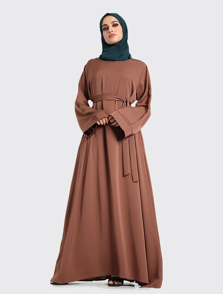 Mocha Plain Abaya